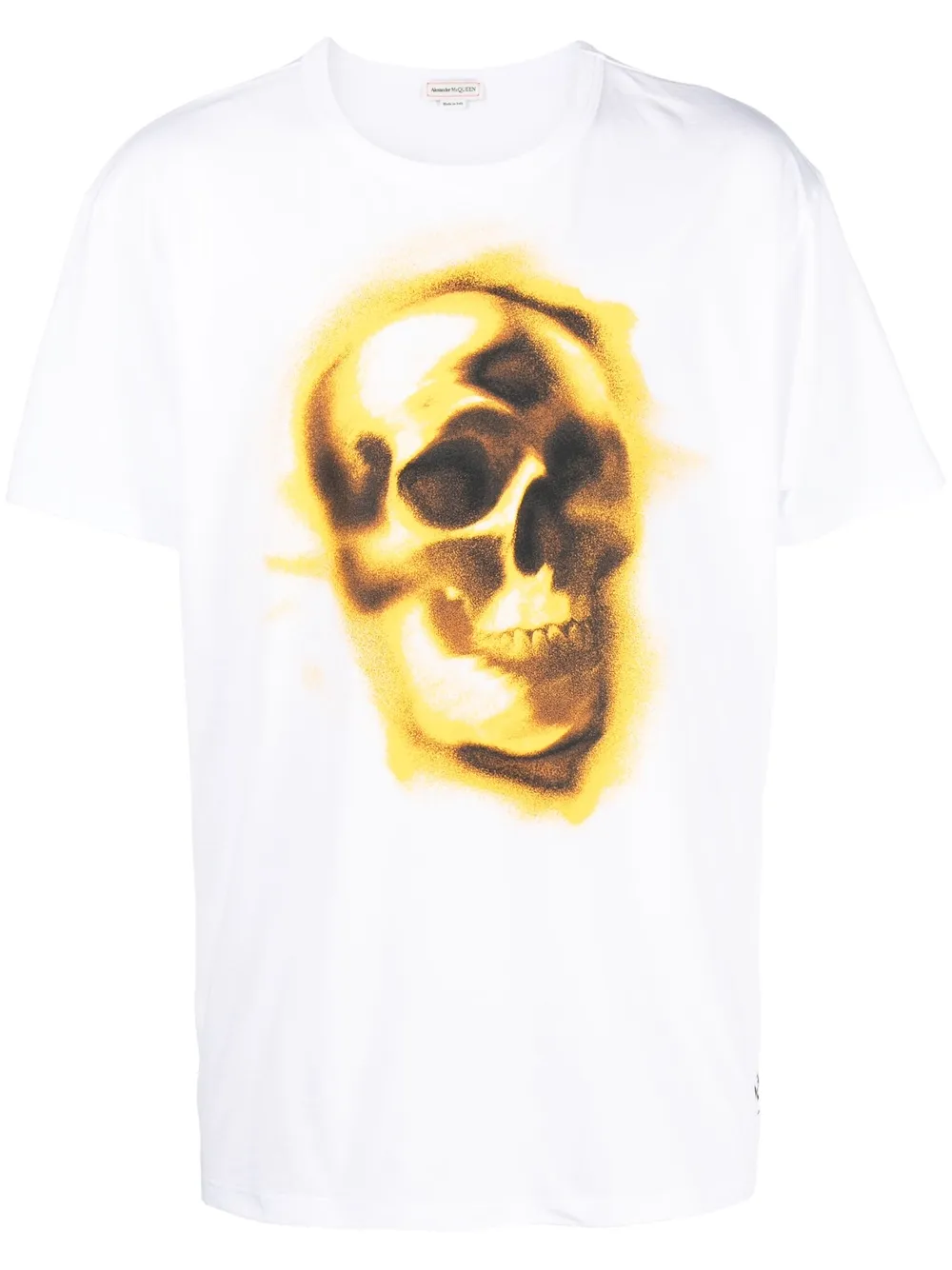 skull-print round-neck T-shirt