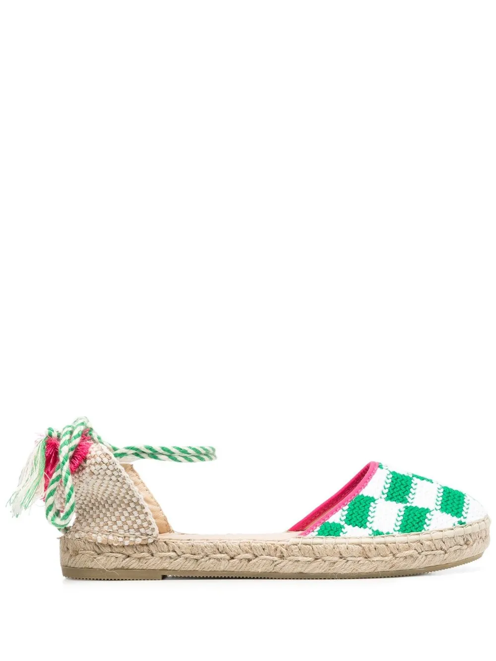 

MC2 Saint Barth checkerboard pattern espadrilles - White