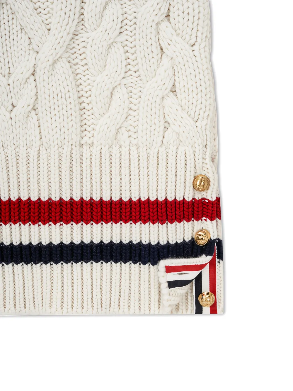 Thom Browne Woman Sweater Off White Size 10 Cashmere In Neutral