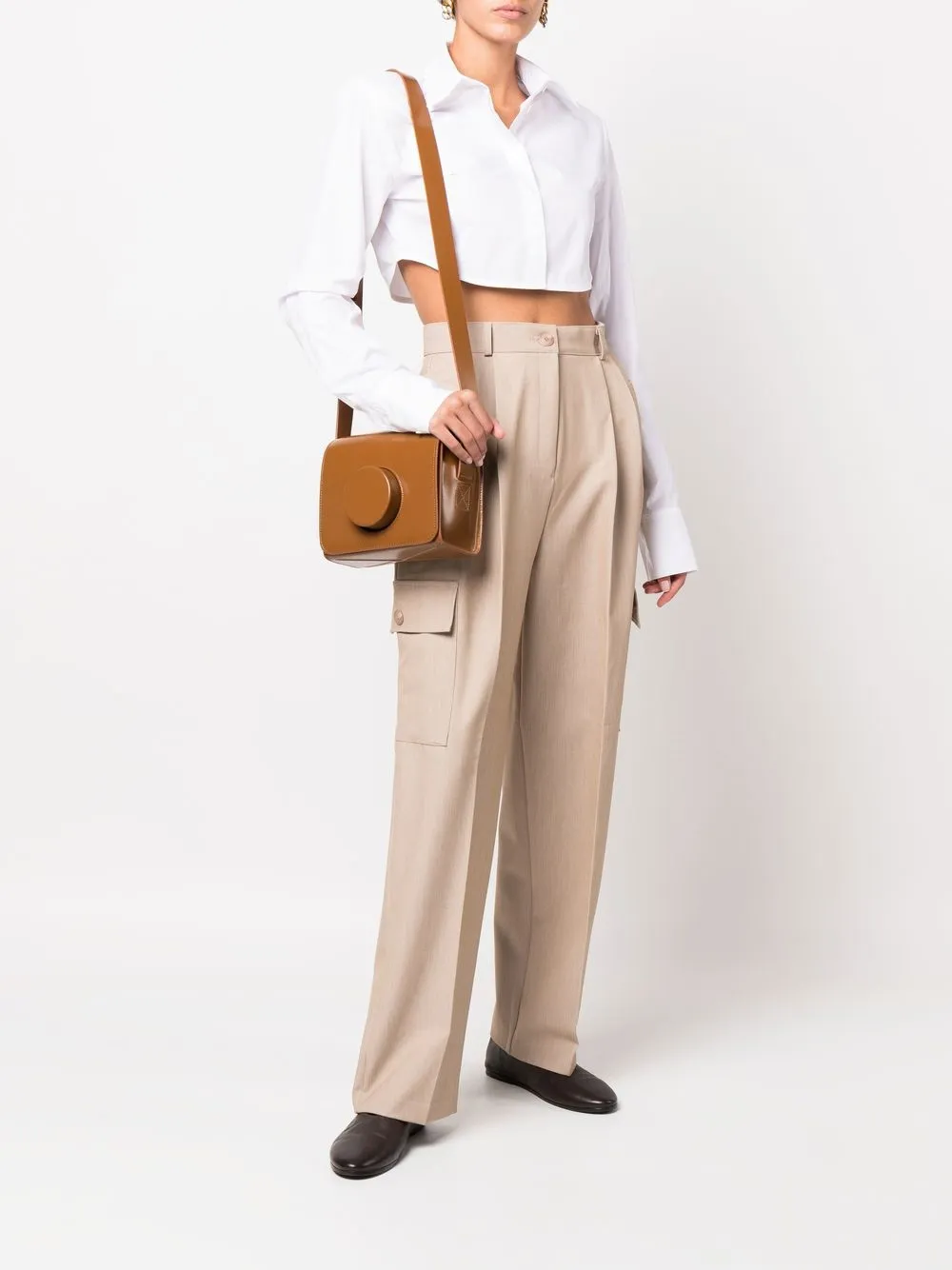 The Frankie Shop Cropped blouse - Wit