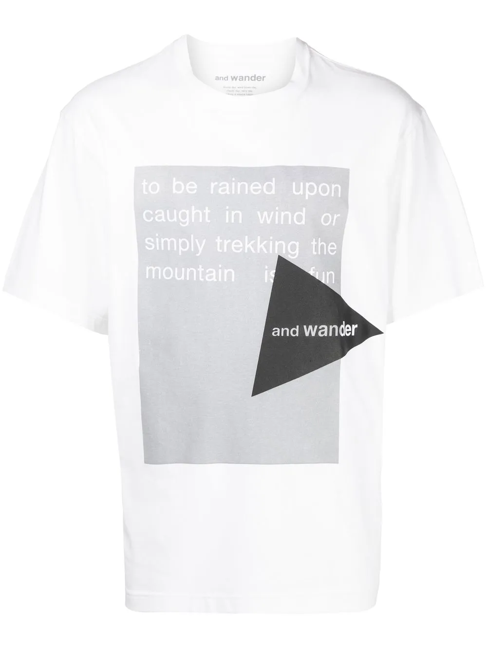 

and Wander logo-print cotton T-shirt - White