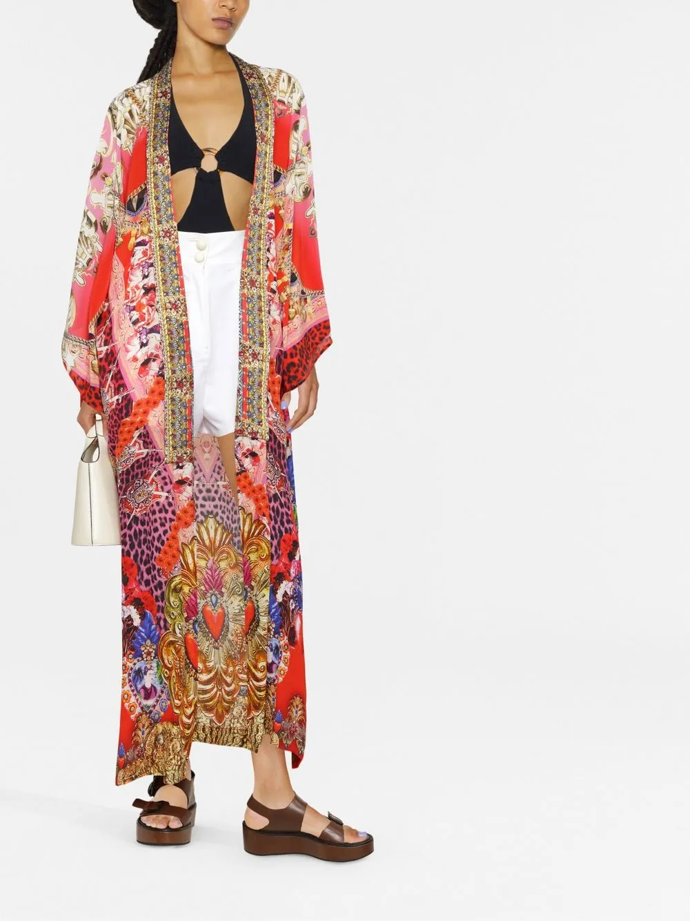 Camilla Wikkeljas met print - Rood