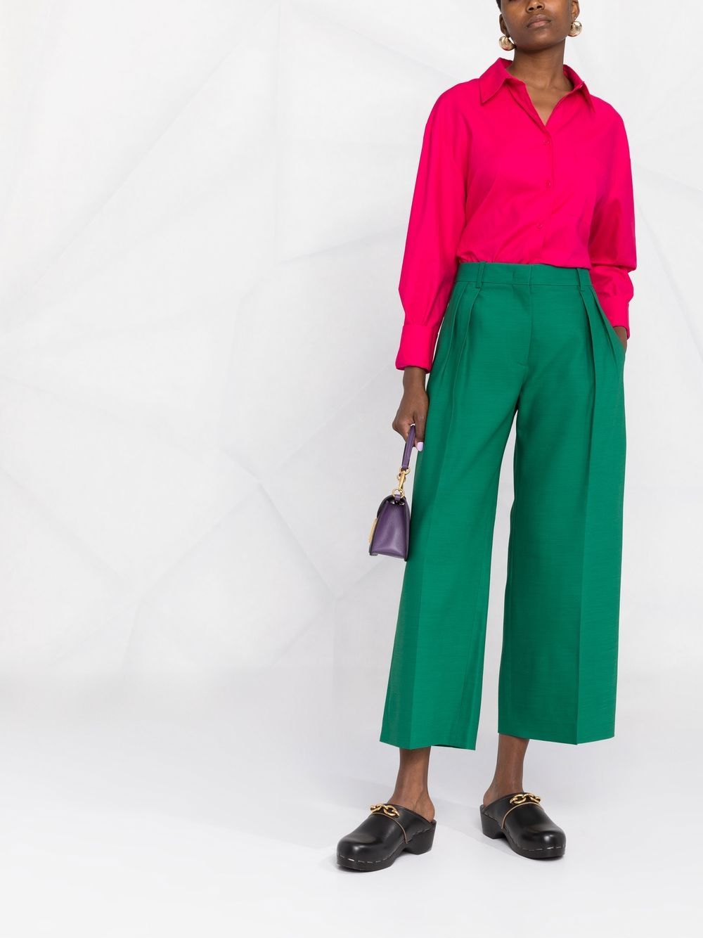 Image 2 of Valentino high-waist cropped trousers
