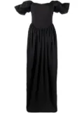 V:PM ATELIER Farah off-shoulder maxi dress - Black