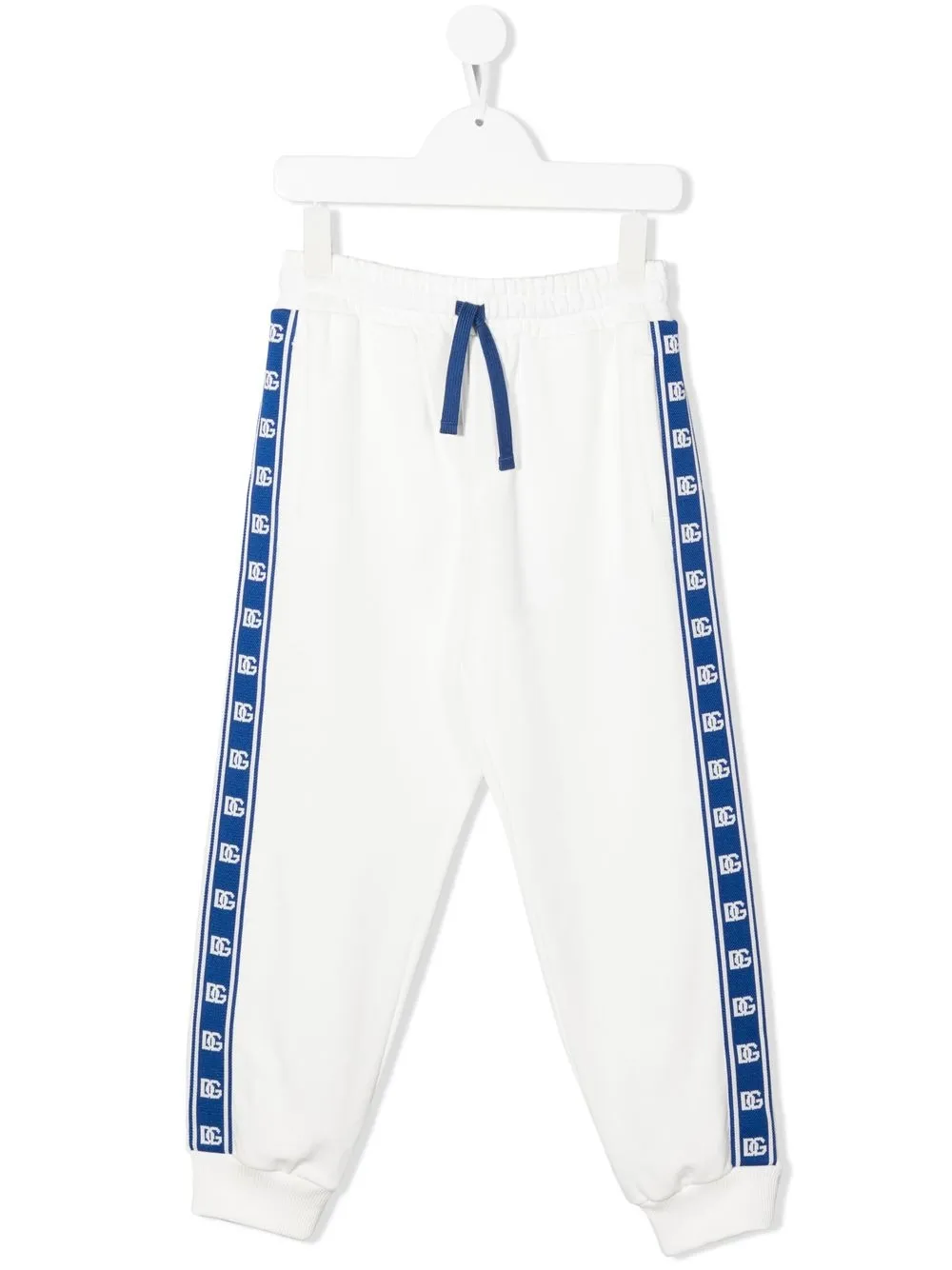 

Dolce & Gabbana Kids DG logo-tape track trousers - White