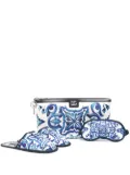 Dolce & Gabbana slipper-eye mask travel set - Blue