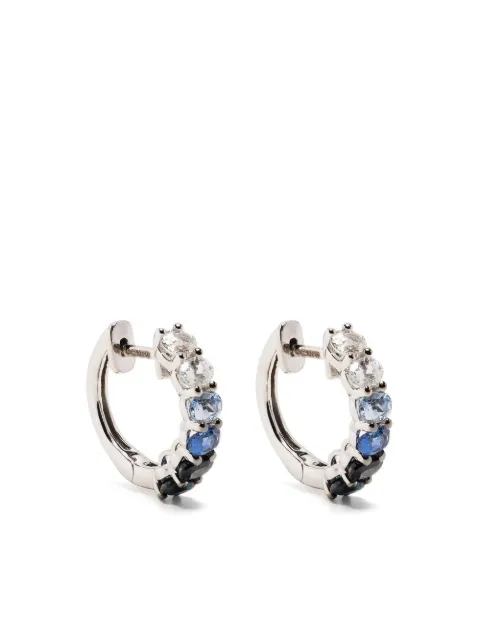 Roxanne First 14kt white gold Chunko hoop earrings