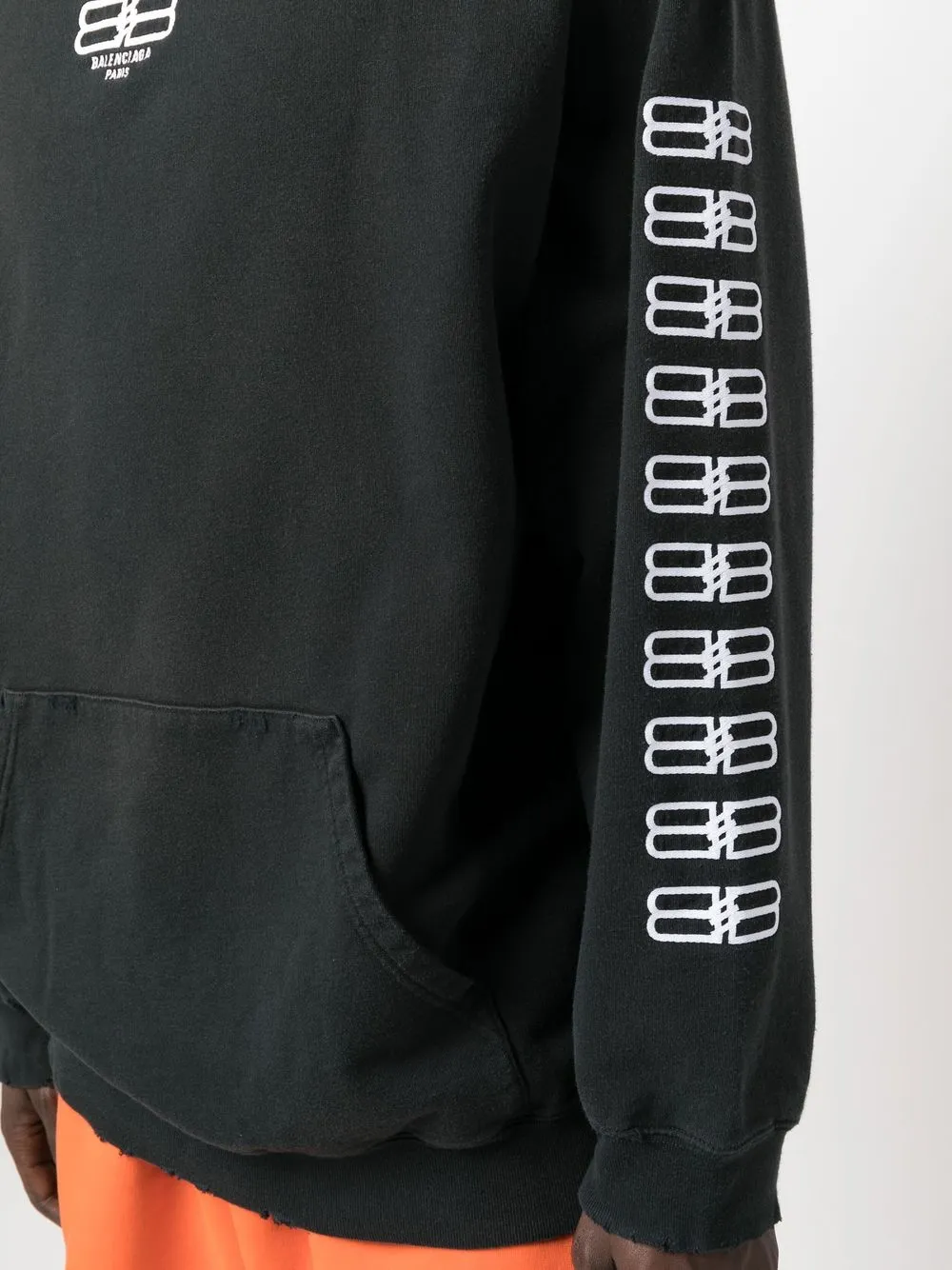 Balenciaga BB-embroidered Oversized Hoodie - Farfetch