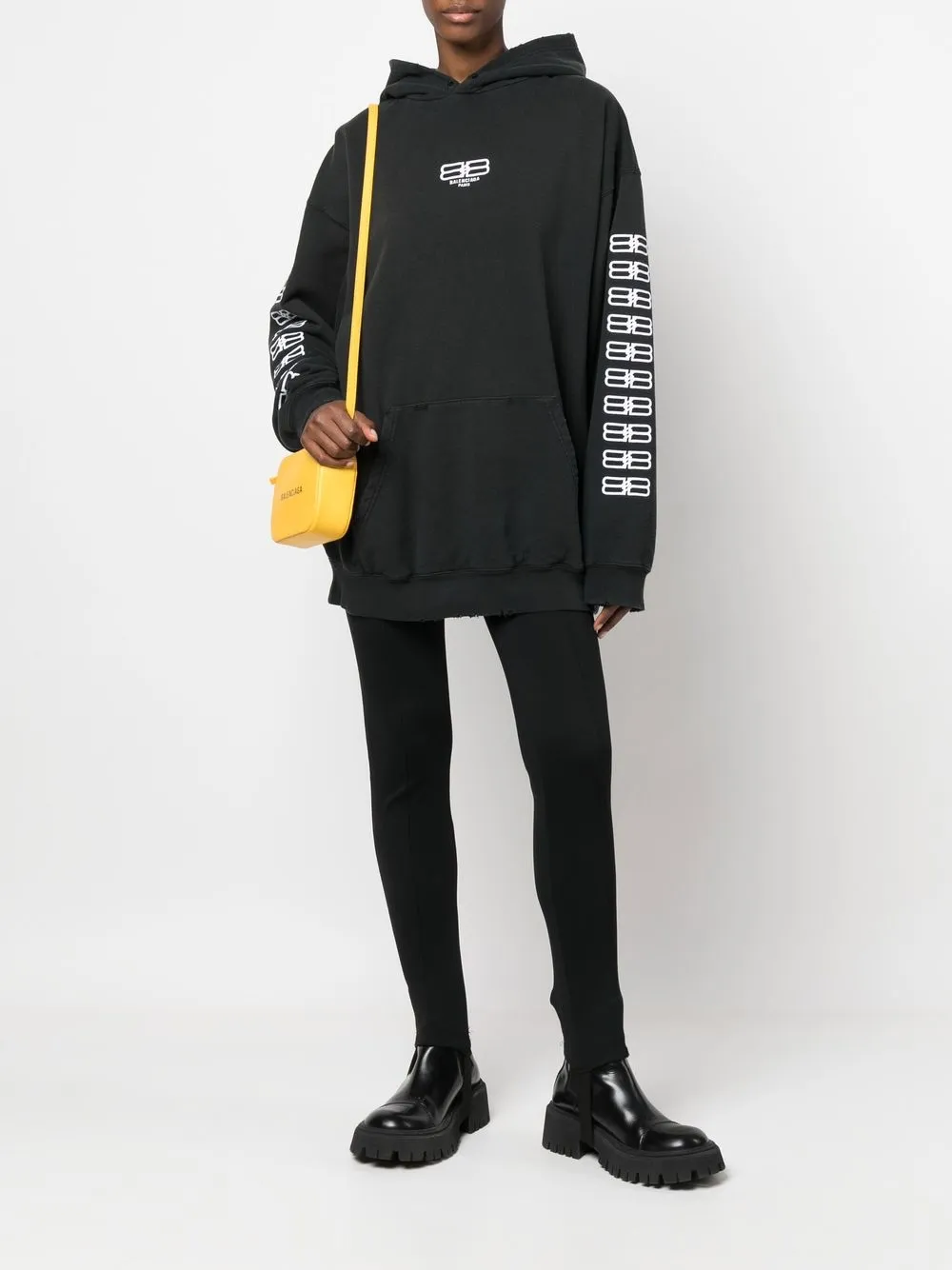 Balenciaga BB Paris Icon Hoodie - Farfetch