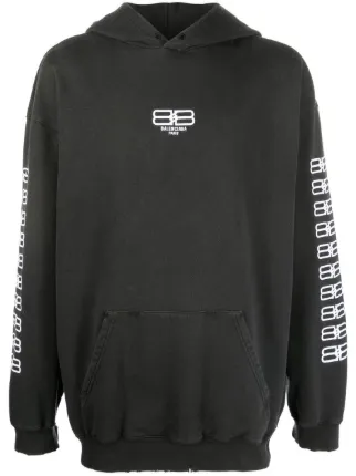 Balenciaga Hoodie BB Paris Icon Negro FARFETCH MX