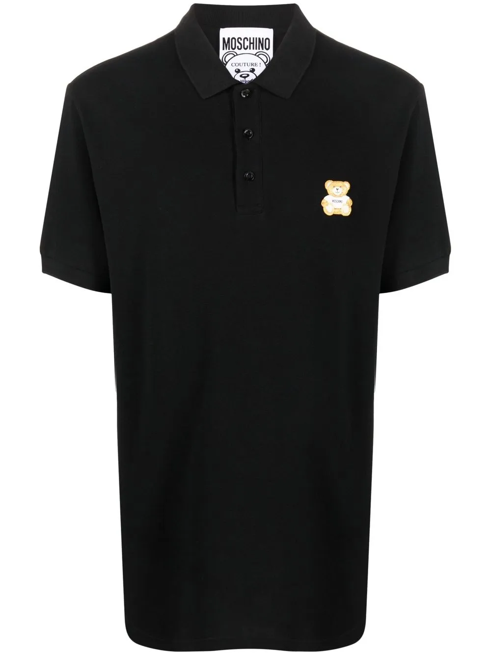 

Moschino playera tipo polo con bordado Teddy Bear - Negro