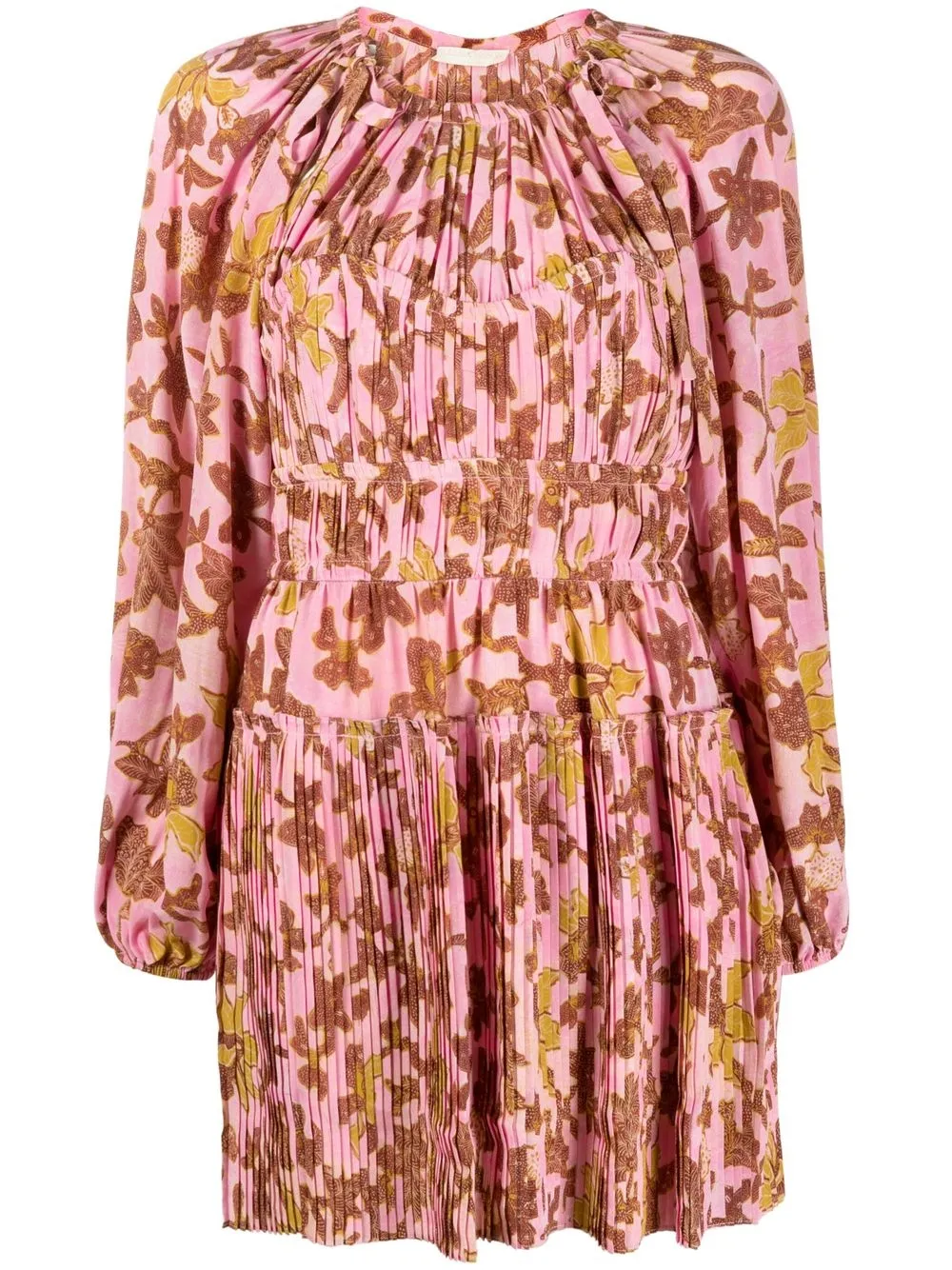 

Ulla Johnson vestido midi con estampado floral - Rosado