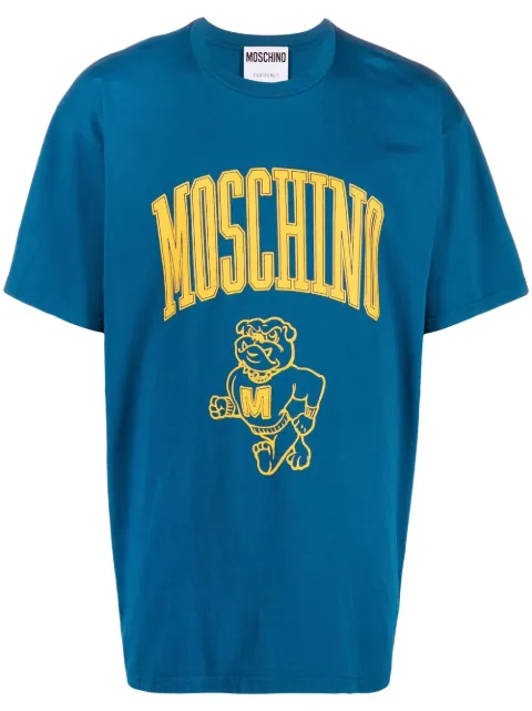 Moschino playera con logo estampado
