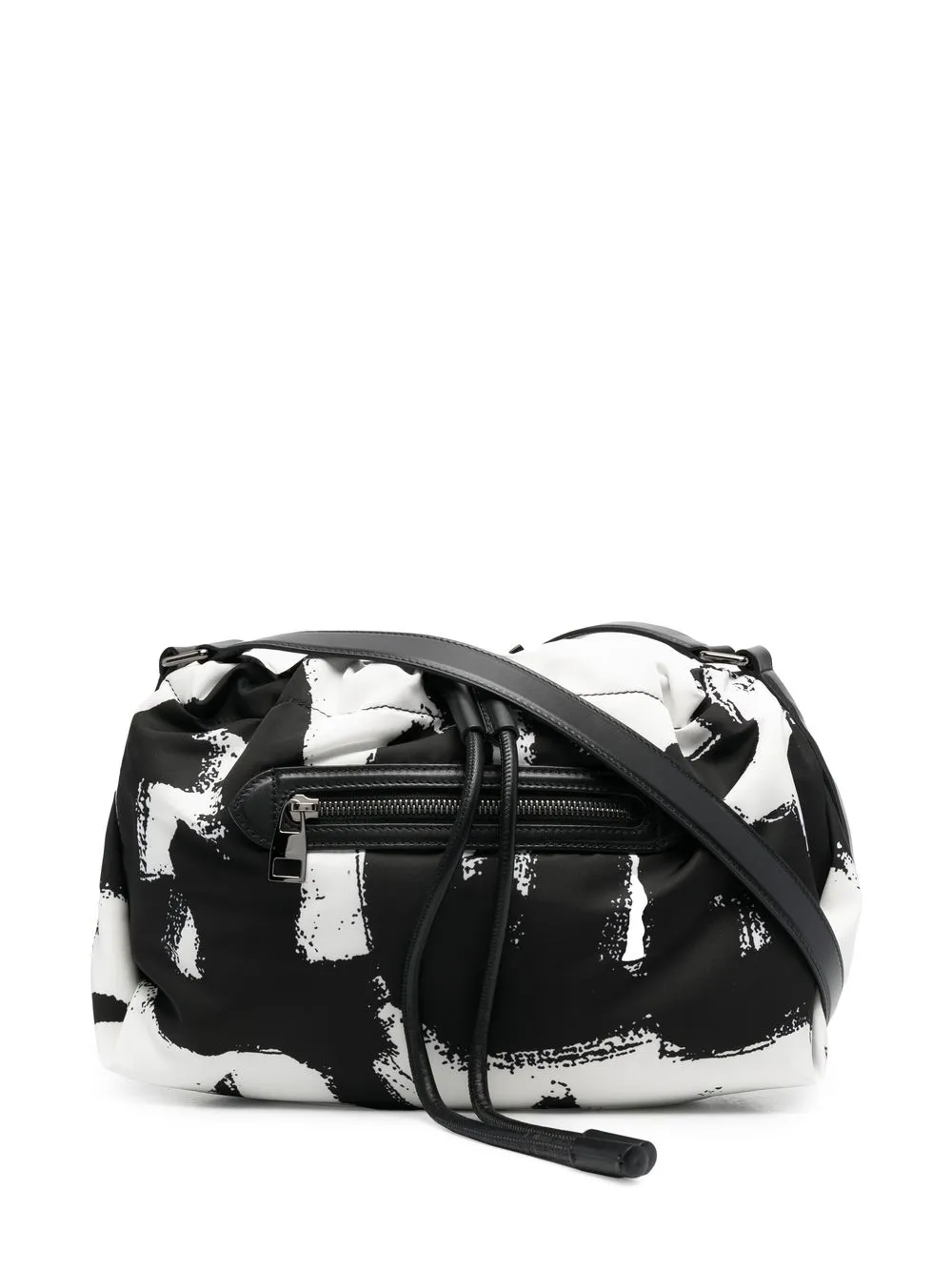 

Alexander McQueen bolsa crossbody con estampado de grafiti - Blanco