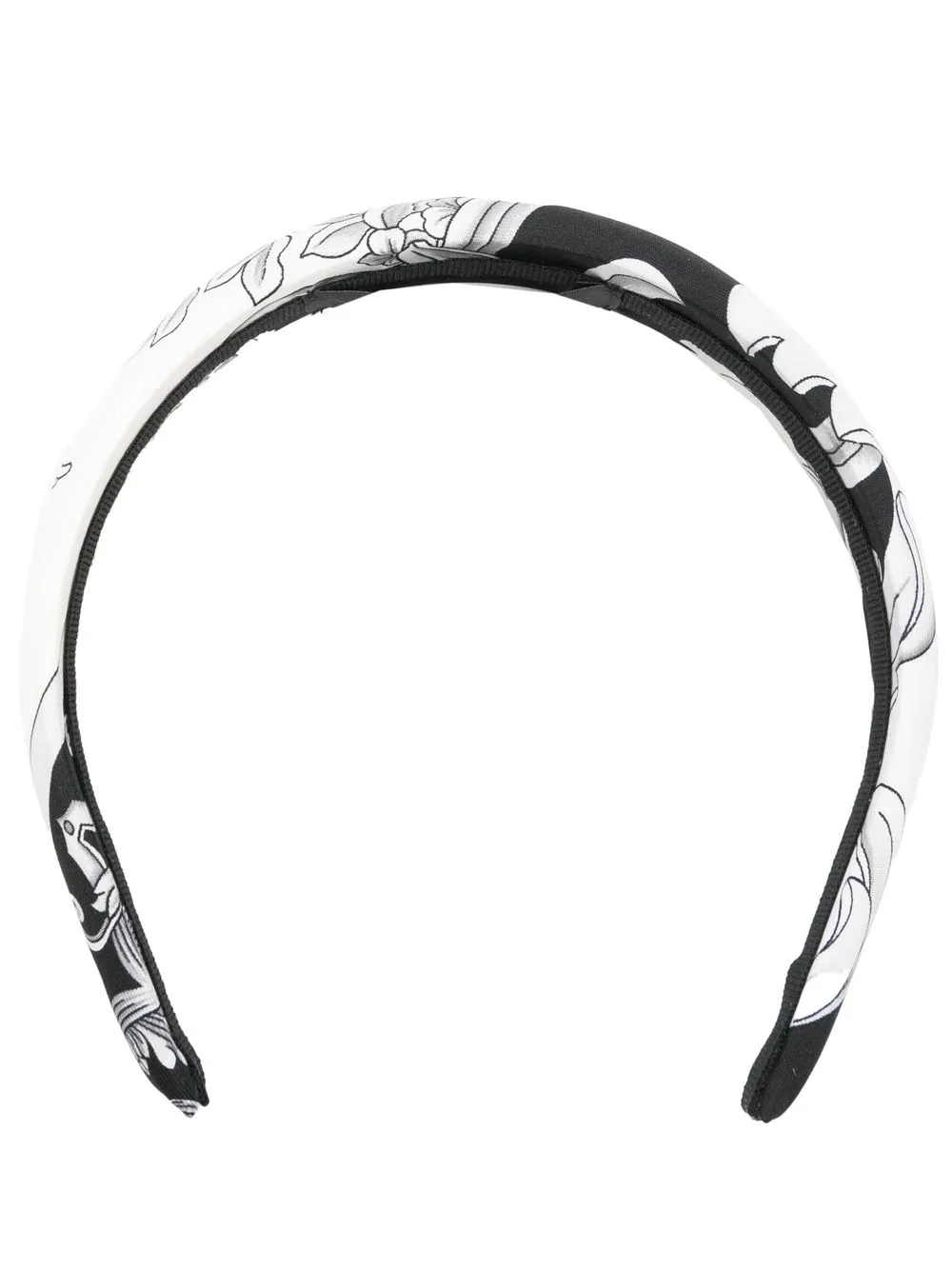 

Versace diadema con estampado Barocco - Negro