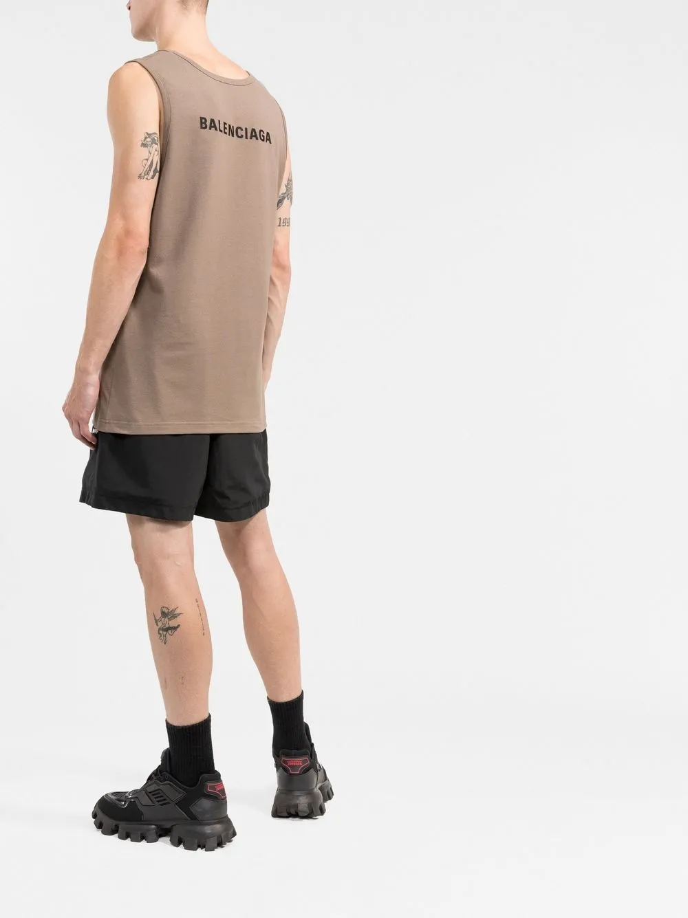 Balenciaga バレンシアガ ロゴ タンクトップ - Farfetch