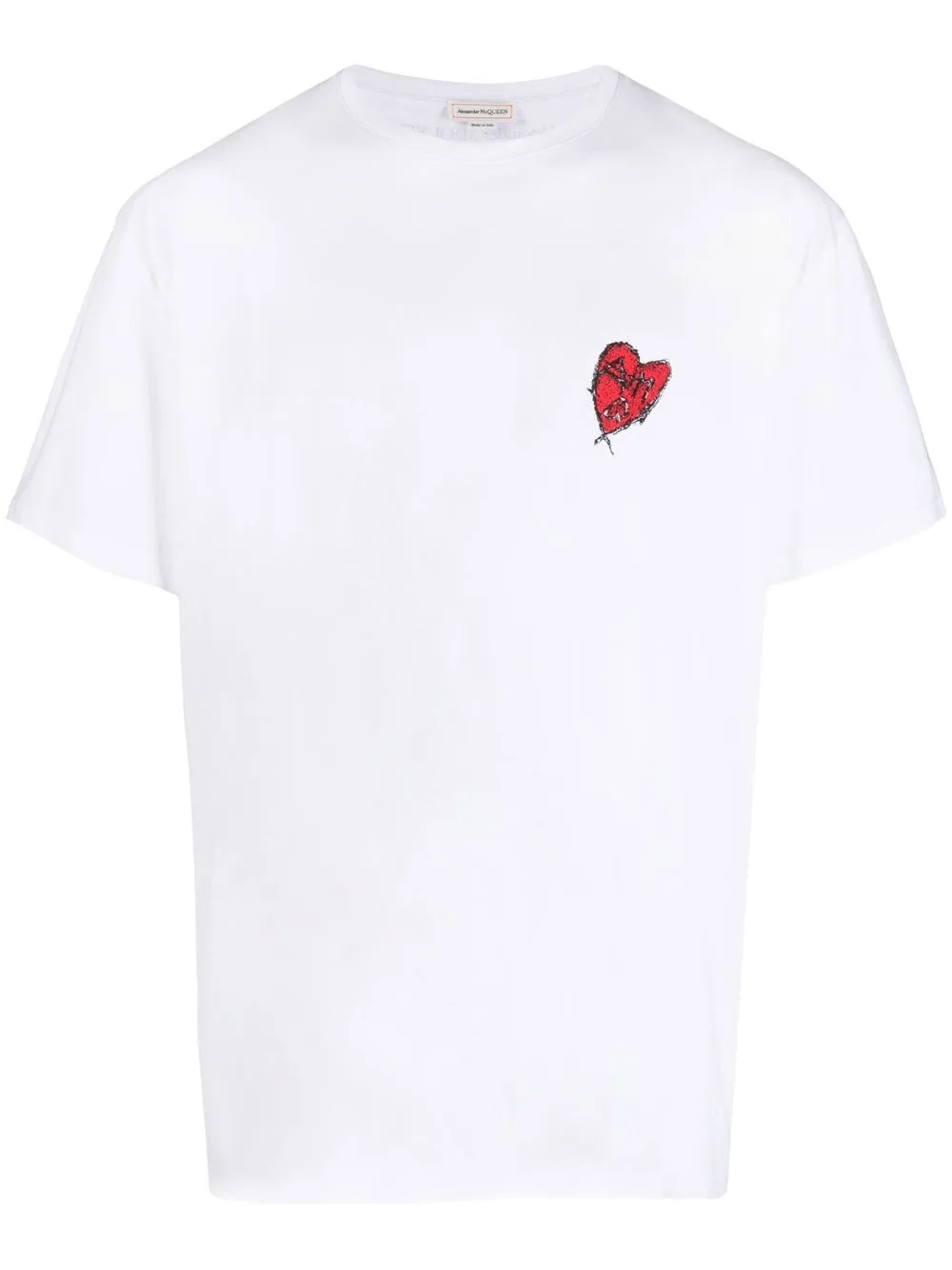 

Alexander McQueen playera con logo estampado - Blanco