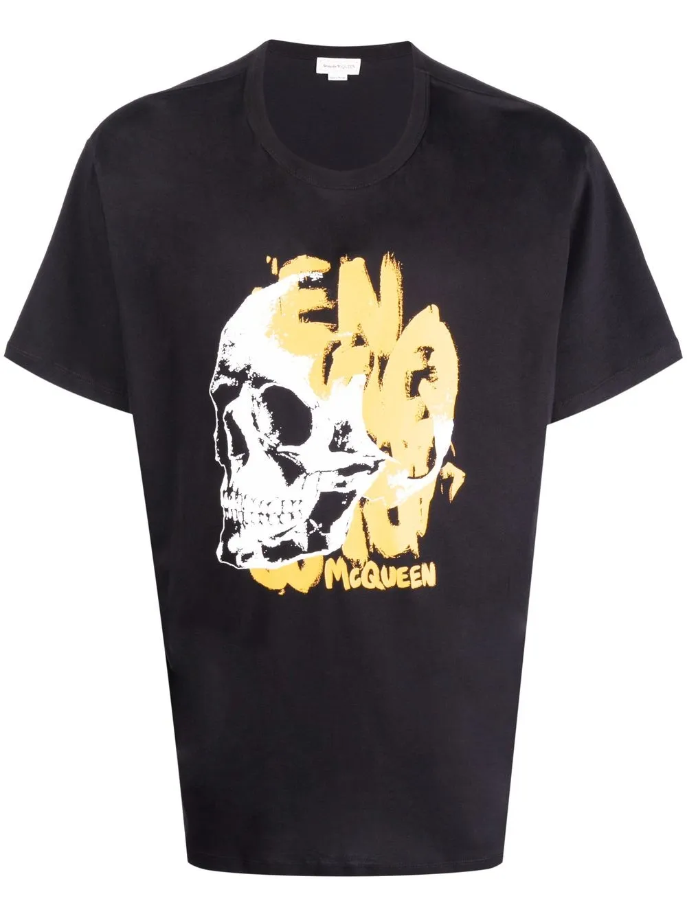 

Alexander McQueen playera con estampado de calavera - Negro