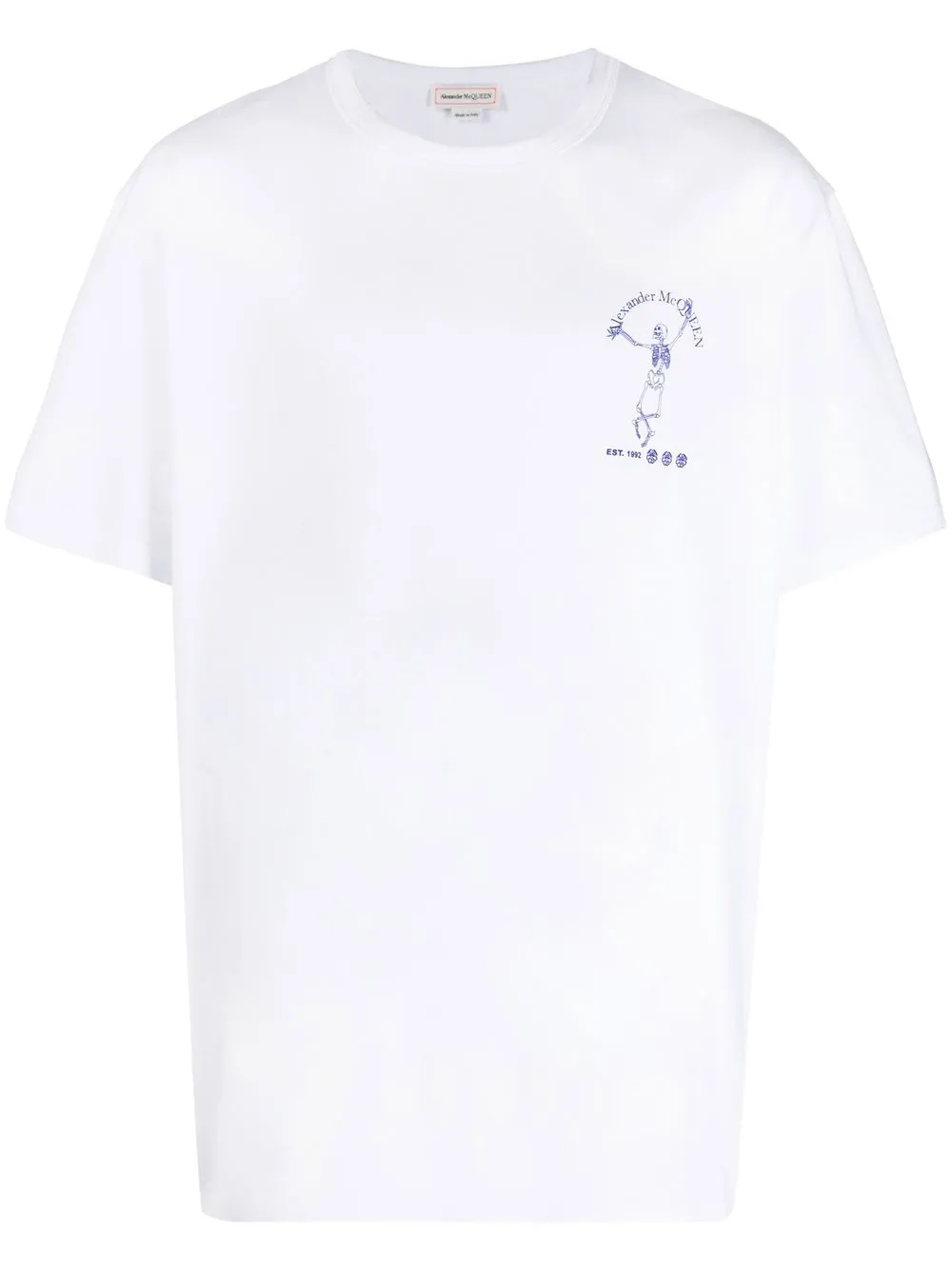 

Alexander McQueen playera con logo estampado - Blanco
