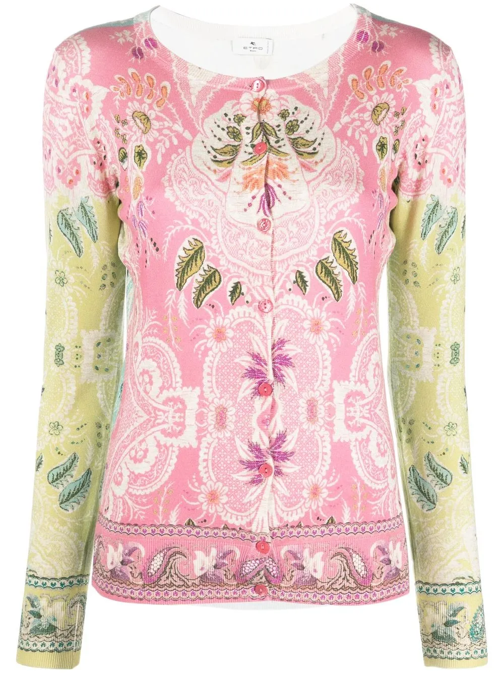 

ETRO top con estampado de cachemira - Rosado