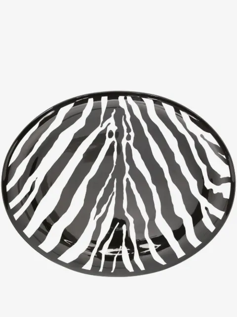 Dolce & Gabbana zebra-print oval serving plate