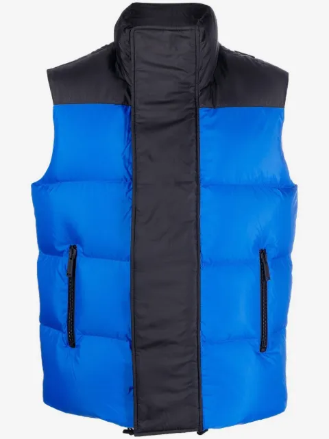 DSQUARED2 logo-print duck-feather gilet