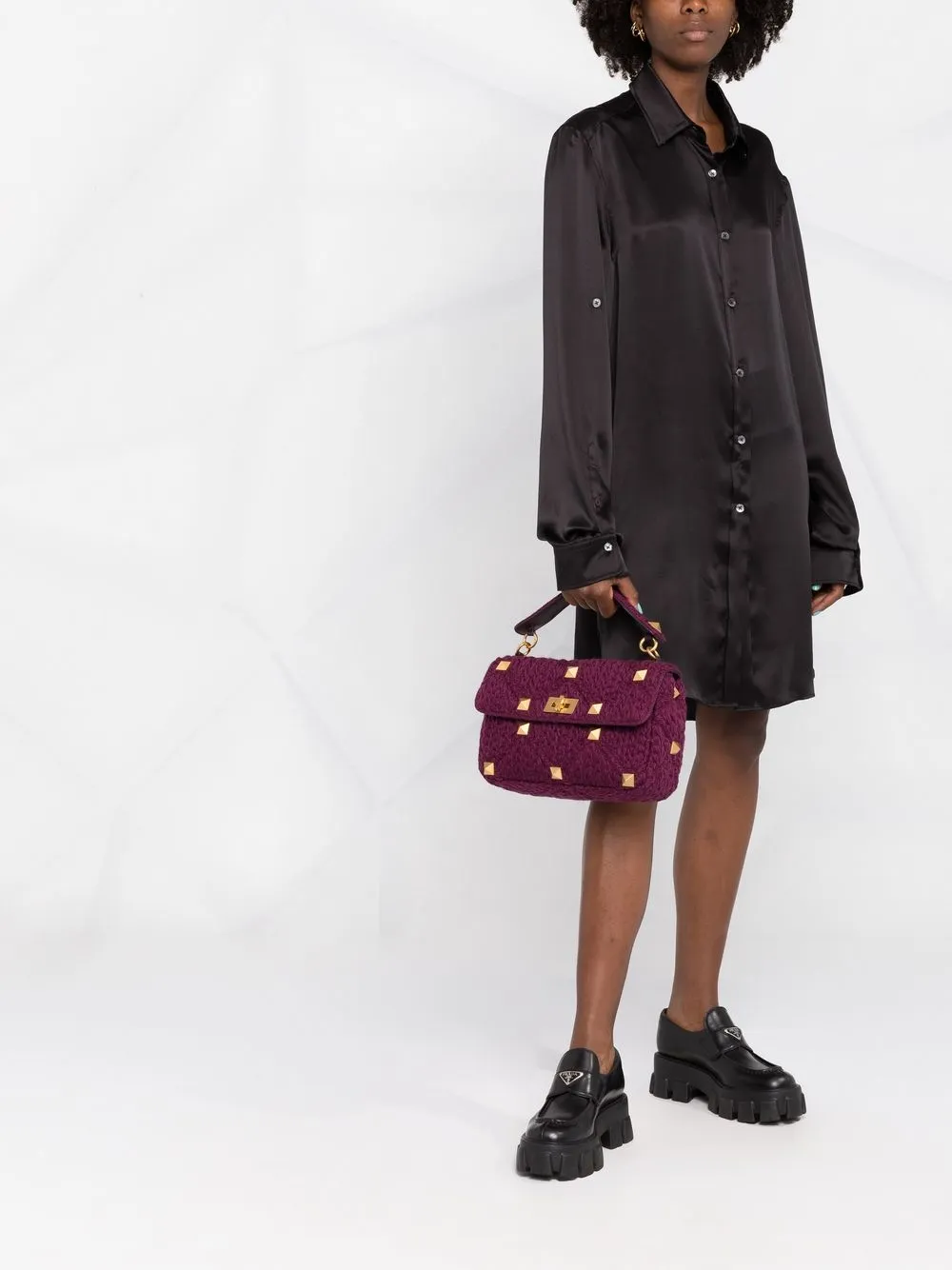 Valentino Garavani Roman Stud shopper - Paars