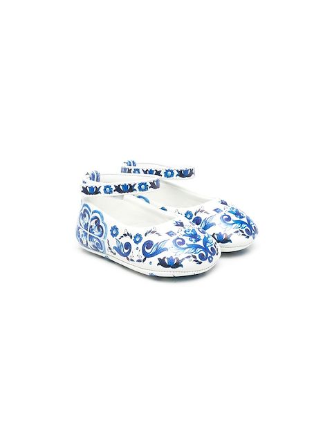 Dolce & Gabbana Kids Ballerinas mit Majolica-Print