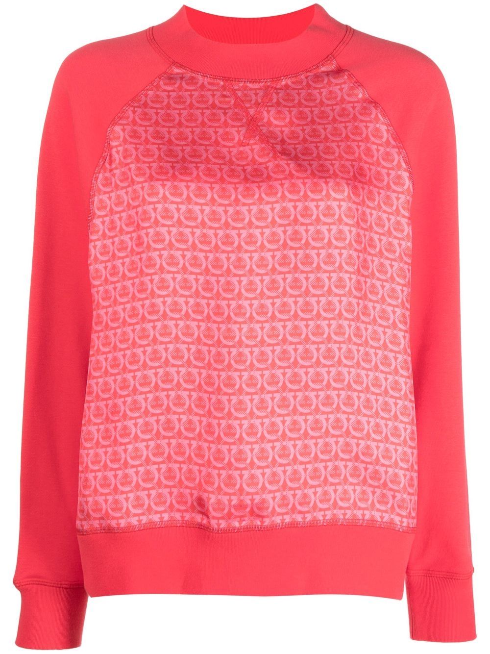 Ferragamo cotton-blend geometric shirt - Pink