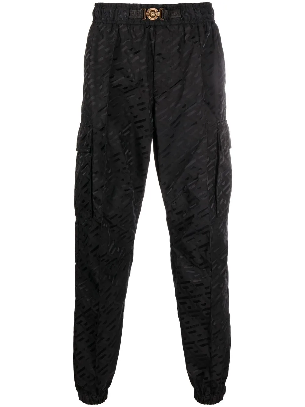 

Versace pants con logo en jacquard - Negro