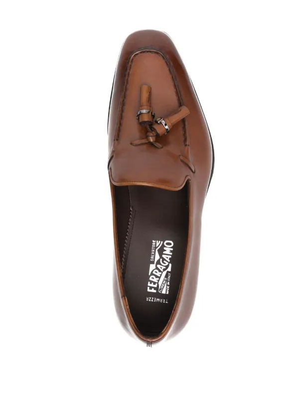 Ferragamo tassel-detail Leather Loafers | Brown | FARFETCH display picture 3