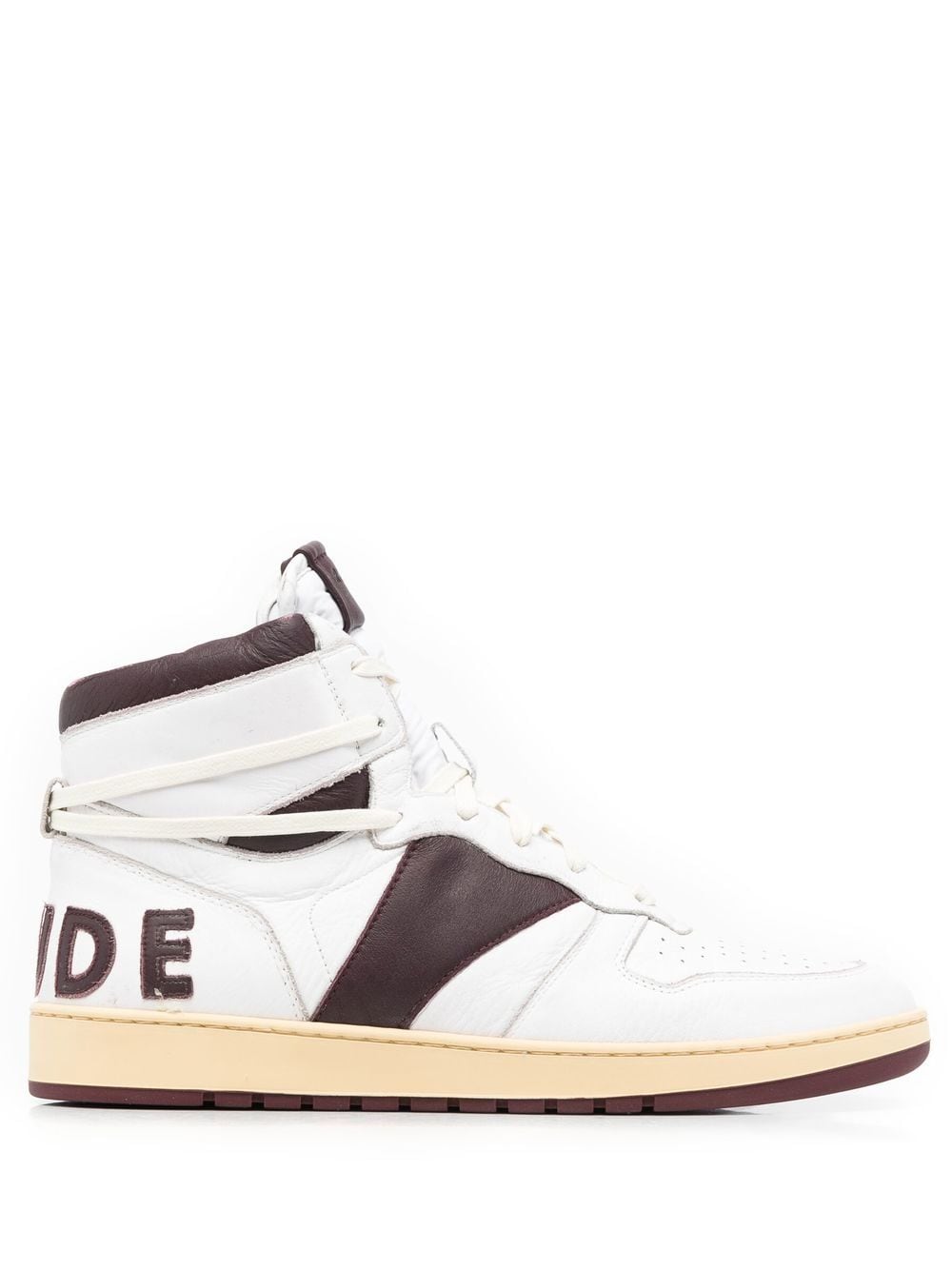 

Rhude tenis altos con paneles - Blanco