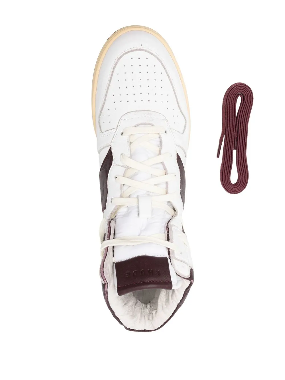 RHUDE ハイカット スニーカー | ホワイト | FARFETCH JP