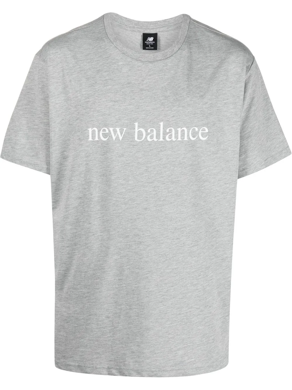 

New Balance playera con logo estampado - Gris