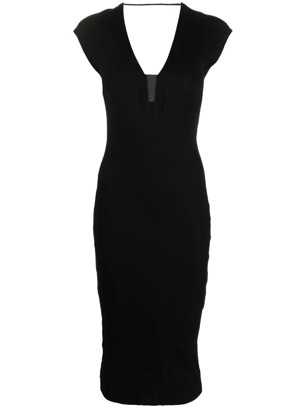 

Brunello Cucinelli vestido midi con detalle Monili - Negro