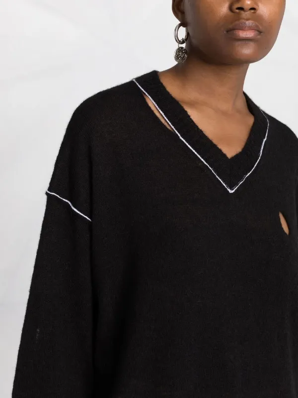 Missguided v 2025 neck jumper