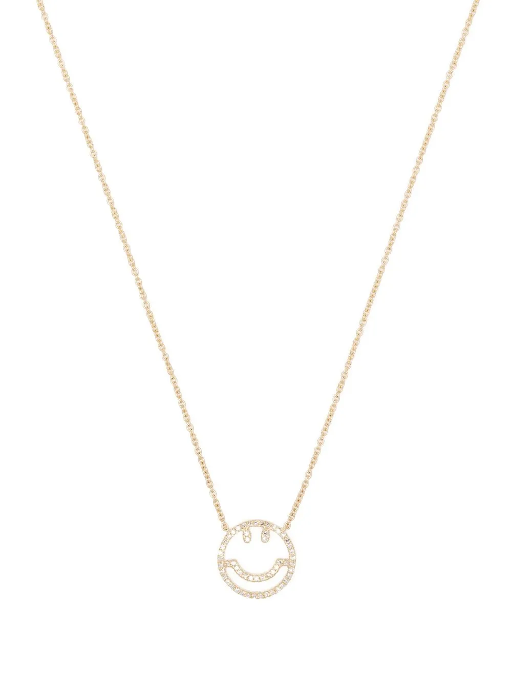 

Roxanne First 14kt yellow gold Have A Nice Day diamond necklace