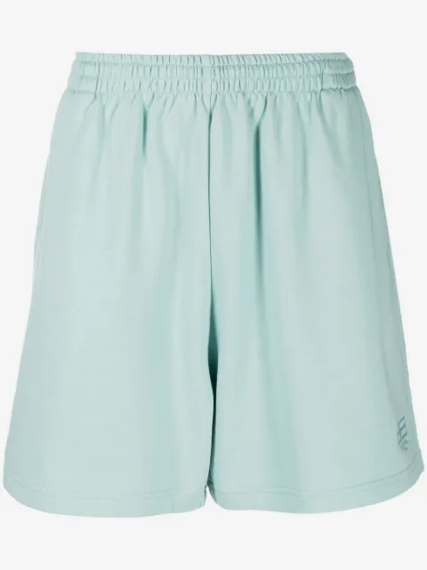 Balenciaga logo-embroidered track shorts