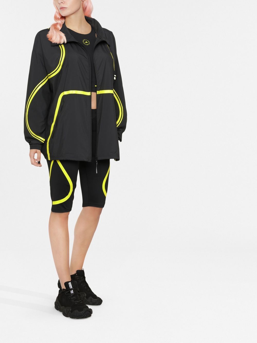 Image 2 of adidas by Stella McCartney mesh-panel track jacket