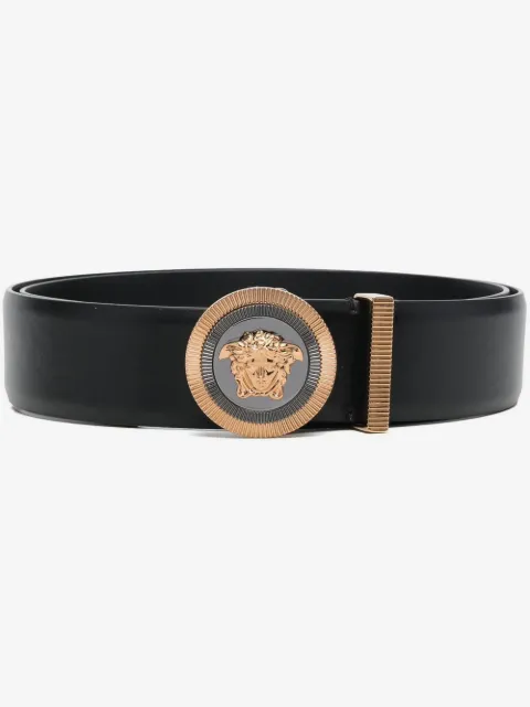 Versace Medusa Biggie leather belt 1.6"