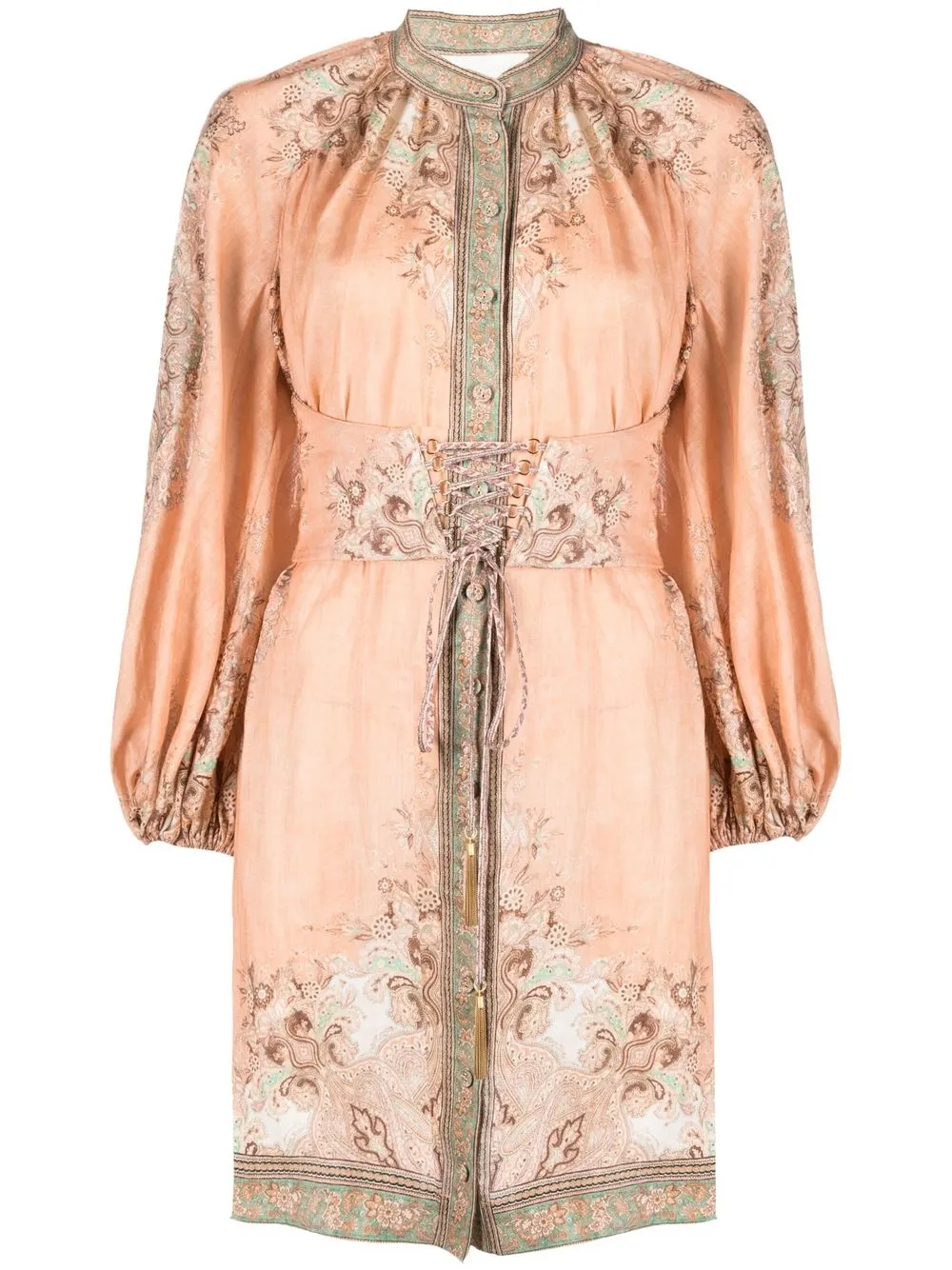 

ZIMMERMANN vestido corto Anneke - Naranja