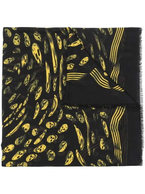 Alexander McQueen skull print modal scarf