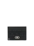 Ferragamo logo-debossed leather cardholder - Black