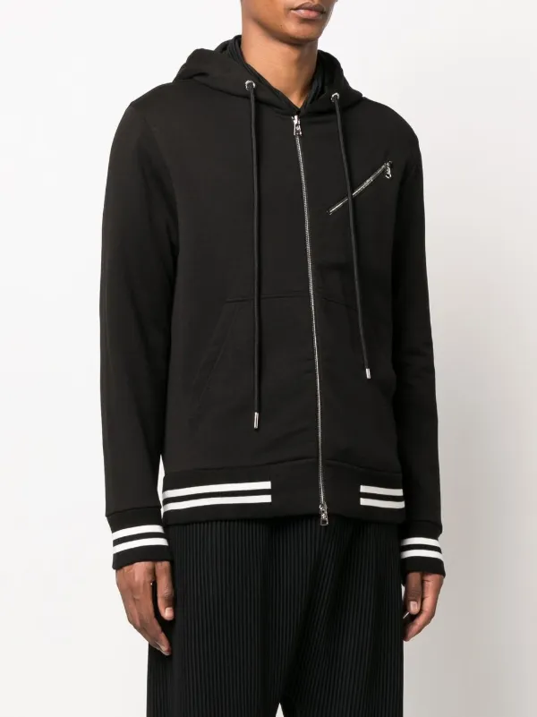 Low Brand logo-patch zip-front Hoodie - Farfetch