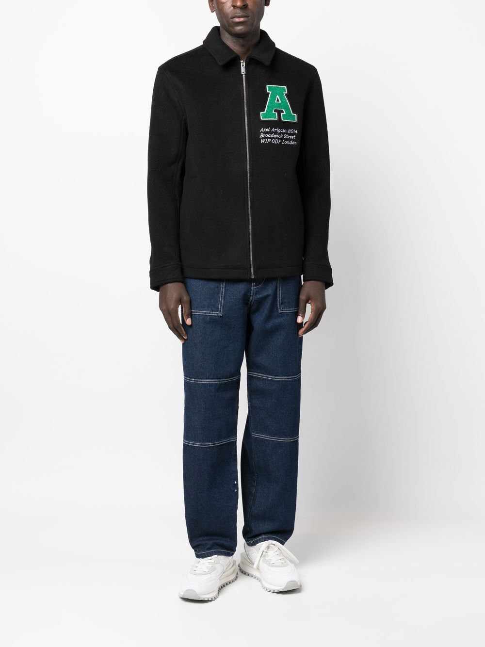 Axel Arigato Shirtjack met logopatch - Zwart