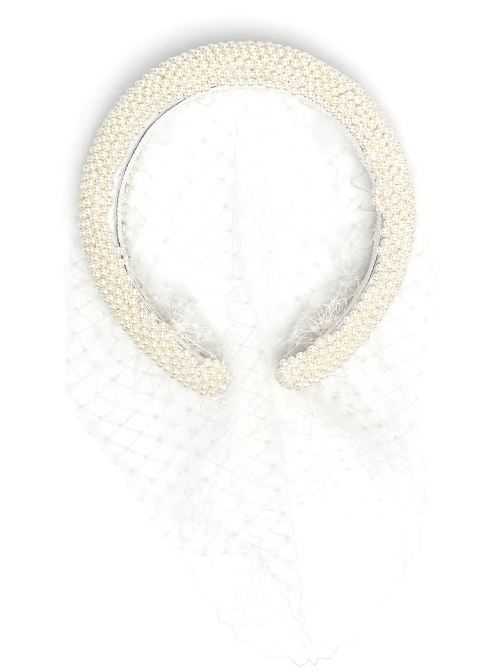 

Jennifer Behr beaded padded headband - White