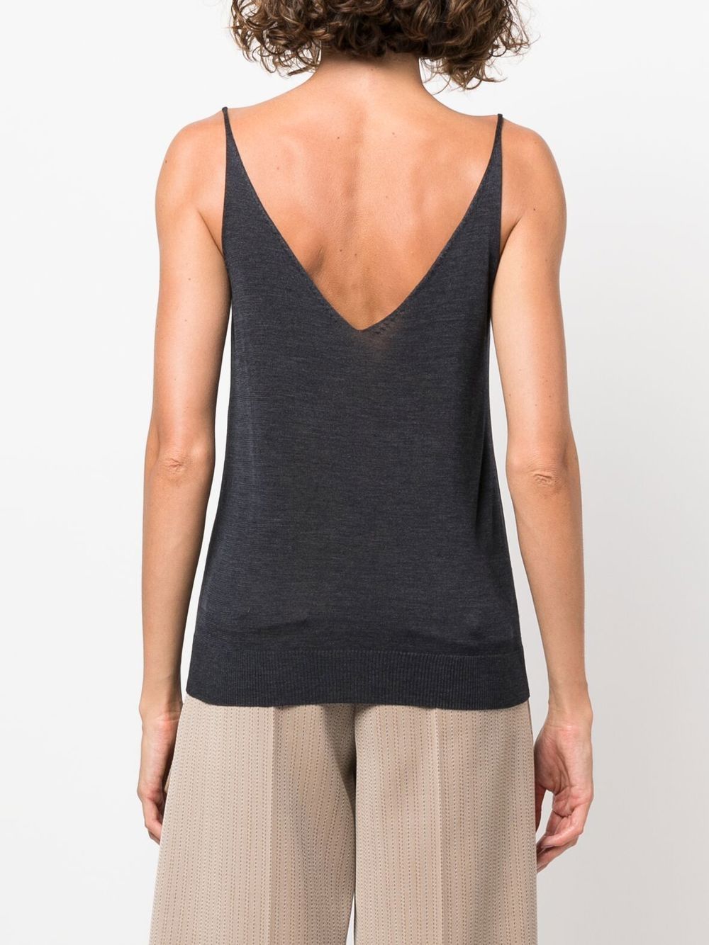 Theory V-neck Sleeveless Knitted Top - Farfetch