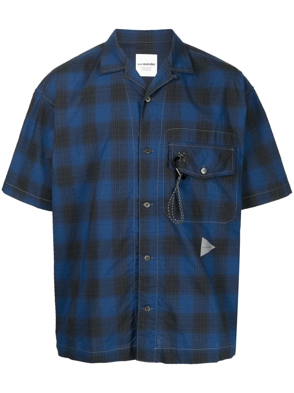 

and Wander camisa Dry Check - Azul