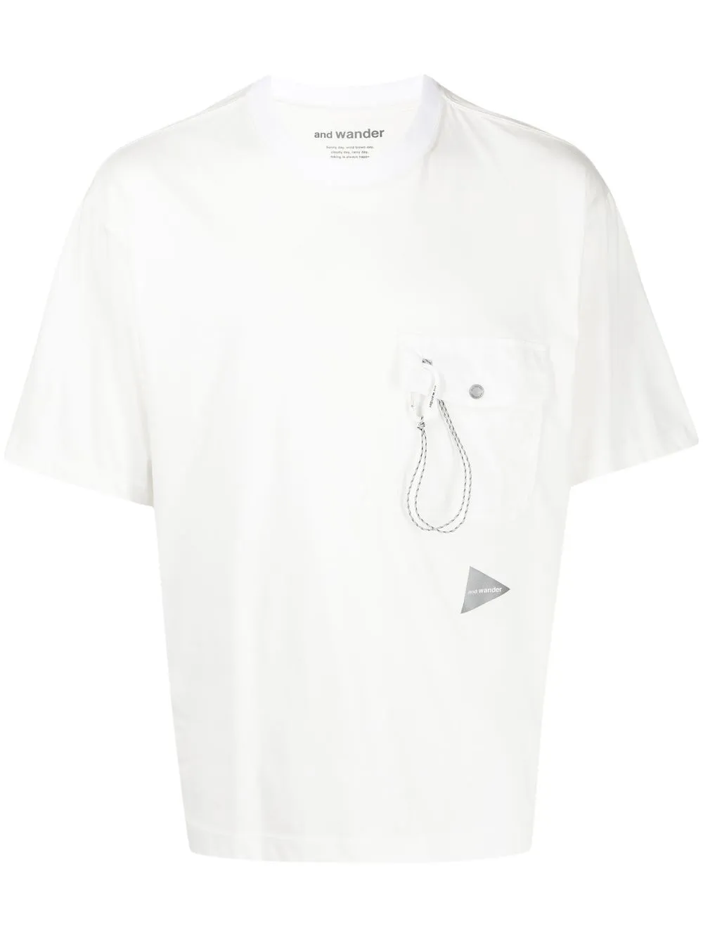 

and Wander playera con logo The Pocket - Blanco