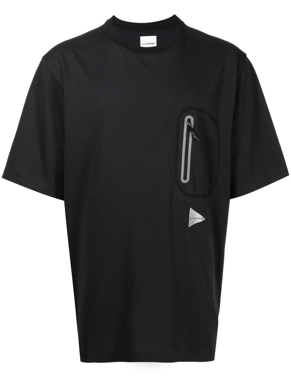 

and Wander The Pocket logo-print T-shirt - Black